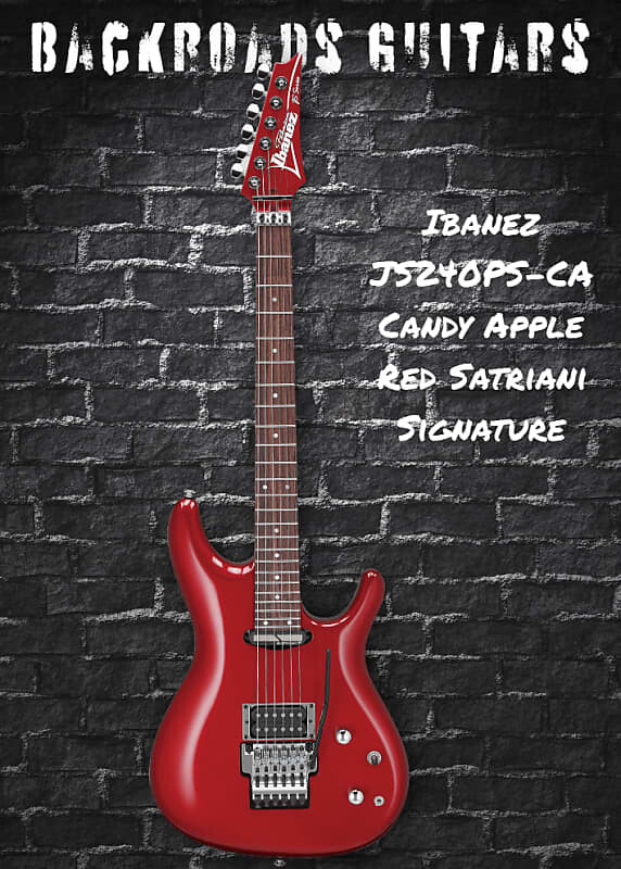 

Электрогитара Ibanez JS240PS-CA Candy Apple Red Satriani Signature w/gig bag