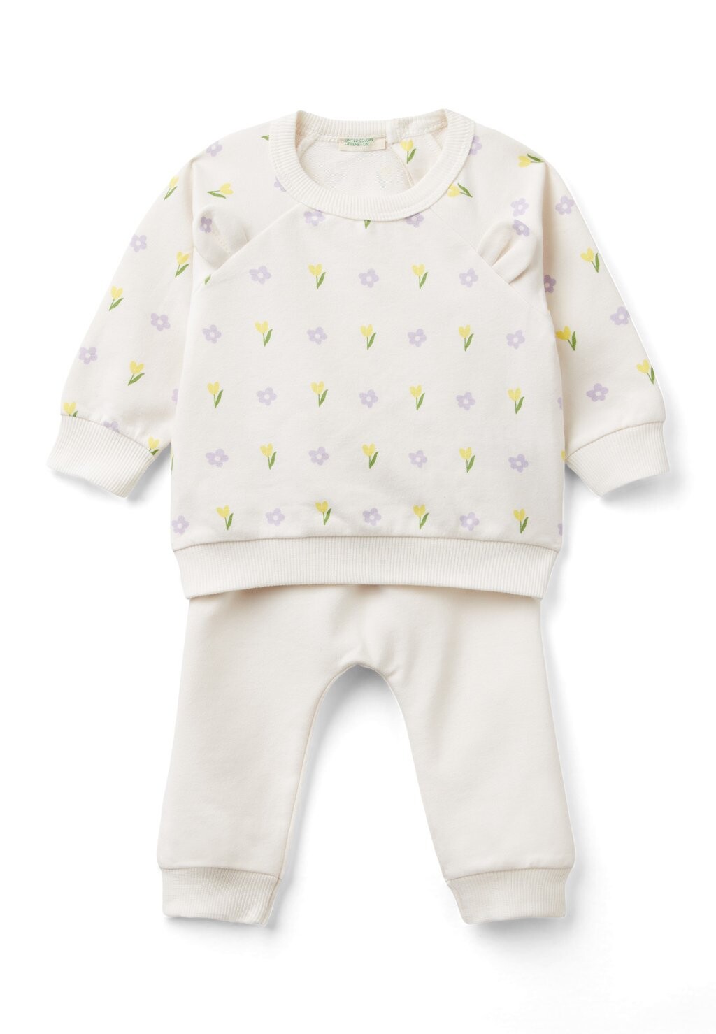 

Брюки SET IN ORGANIC STRETCH United Colors of Benetton, цвет white