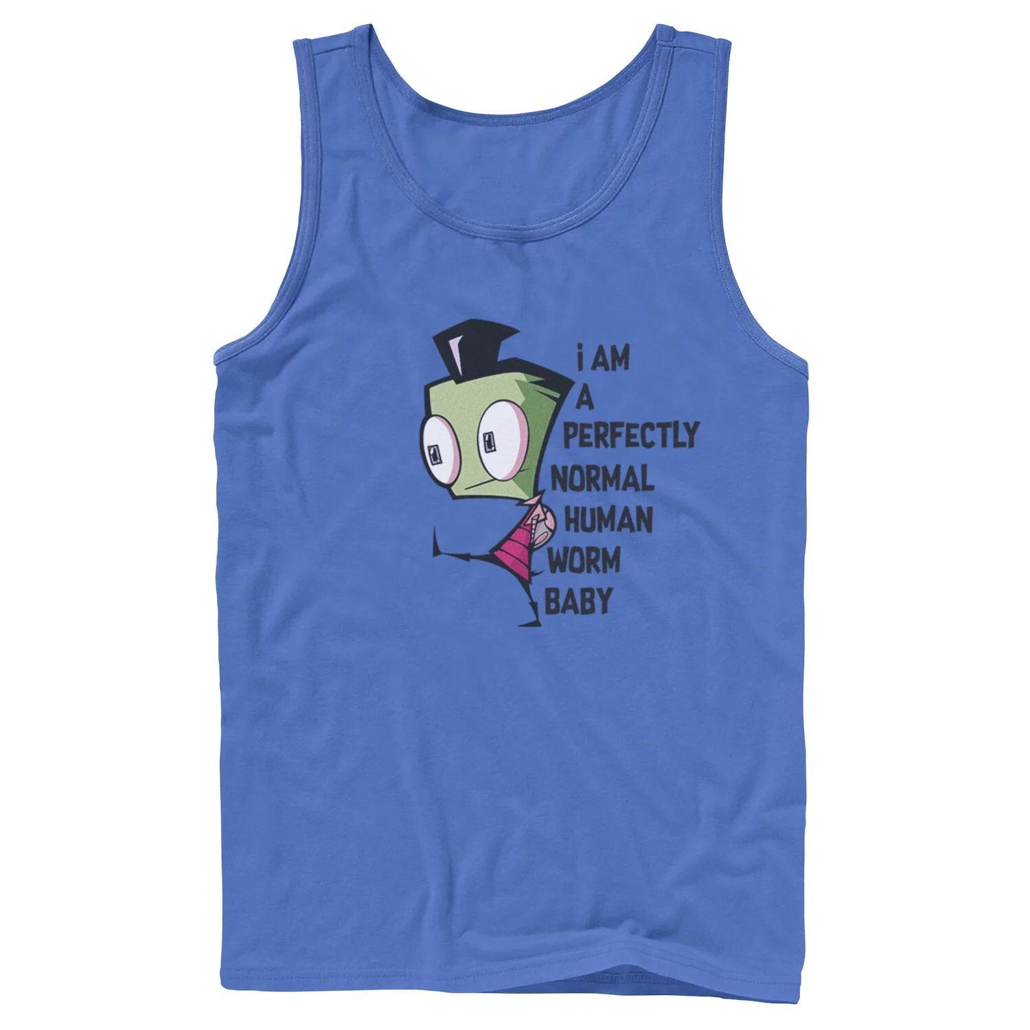 

Мужская майка Nickelodeon Invader Zim And Gir с акварельным портретом и графическим логотипом