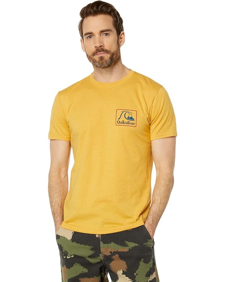 

Футболка Quiksilver Square Biz Short Sleeve Tee, цвет Bright Gold Heather