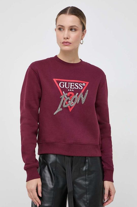 

Угадайте, толстовка Guess, бордовый, Красный