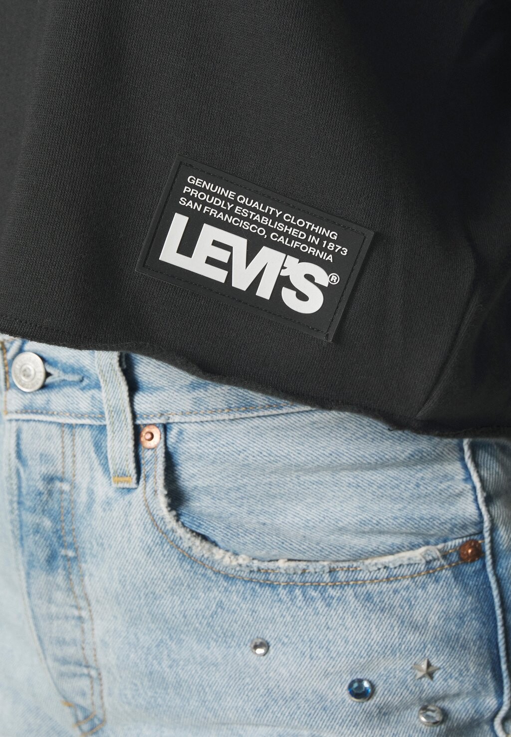 

Толстовка CARLA RAW CUT CREW Levi's®, черный