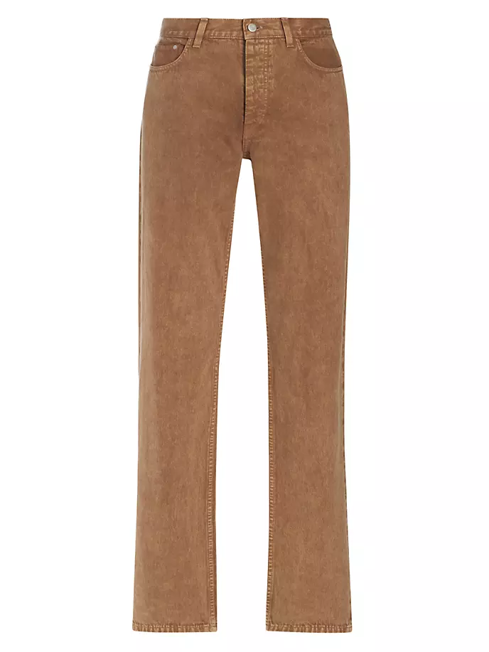 98 Классические джинсы с пятью карманами Helmut Lang, цвет rust
