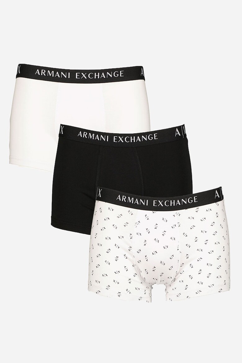 

Боксеры с рисунком и без рисунка – 3 пары Armani Exchange, белый