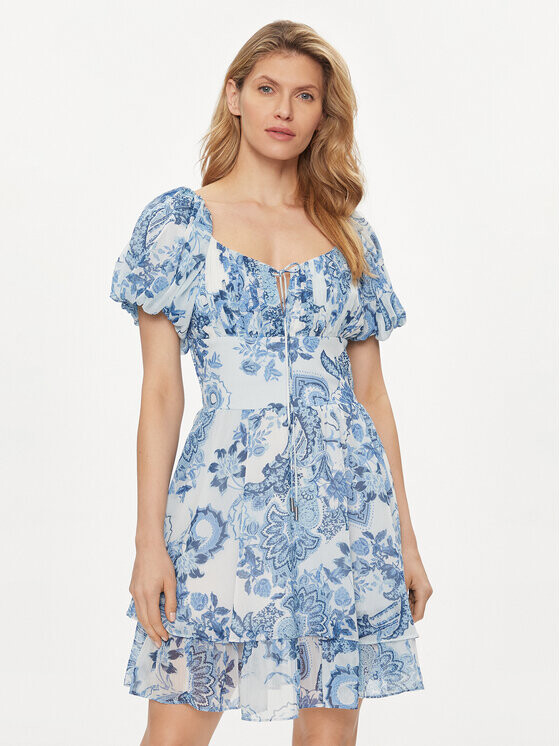 

Летнее платье стандартного кроя Guess, синий