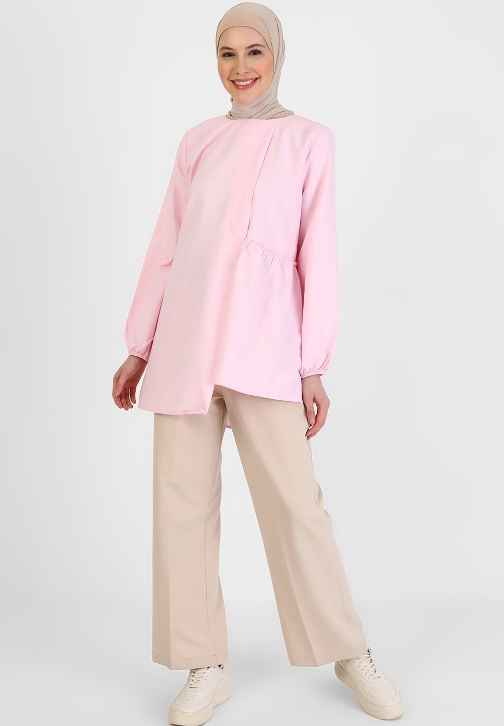

Туника REFKA CASUAL Modanisa, розовый