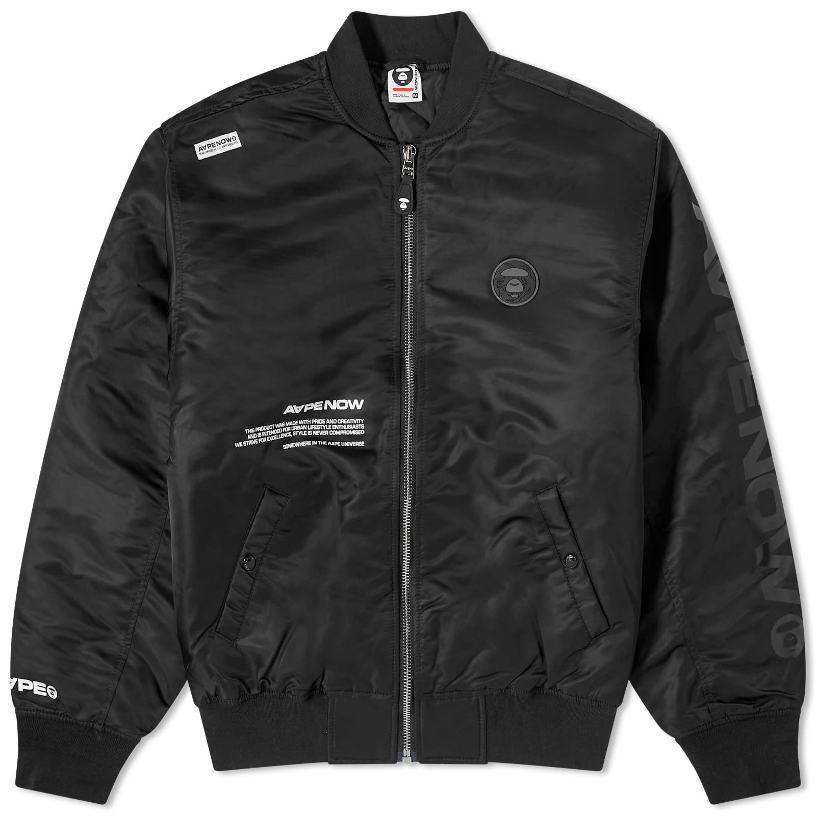 цена Куртка Aape Now Ma-1, черный