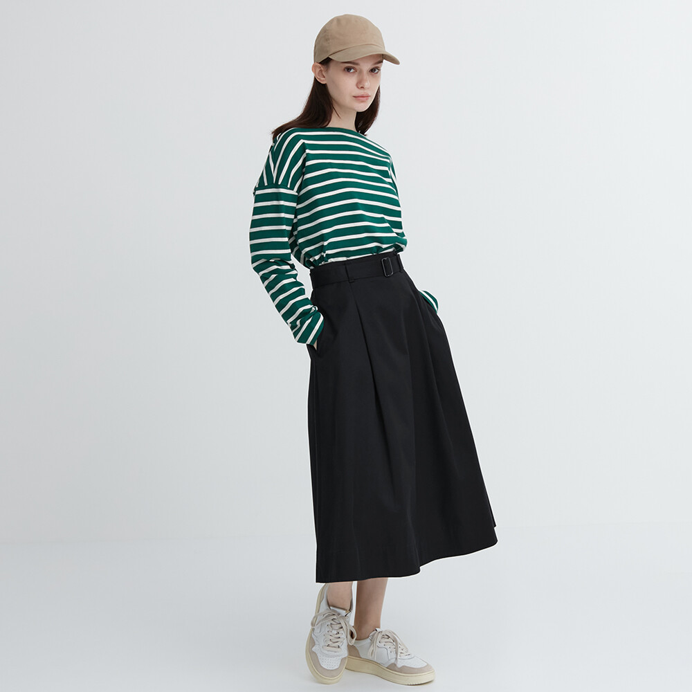 

Женская юбка Uniqlo с поясом, черный
