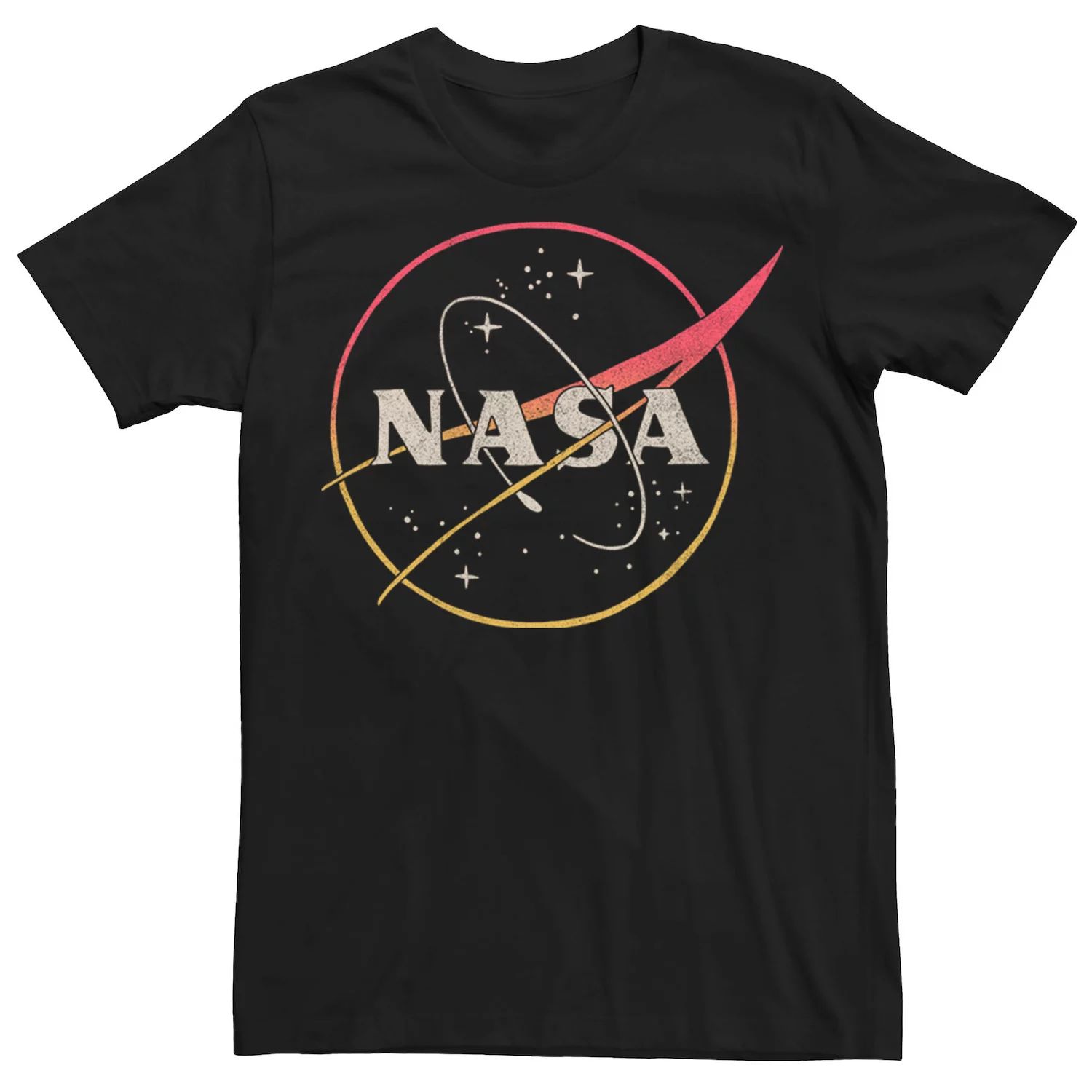 Мужская футболка с логотипом NASA Gradient Fade Circle Licensed Character