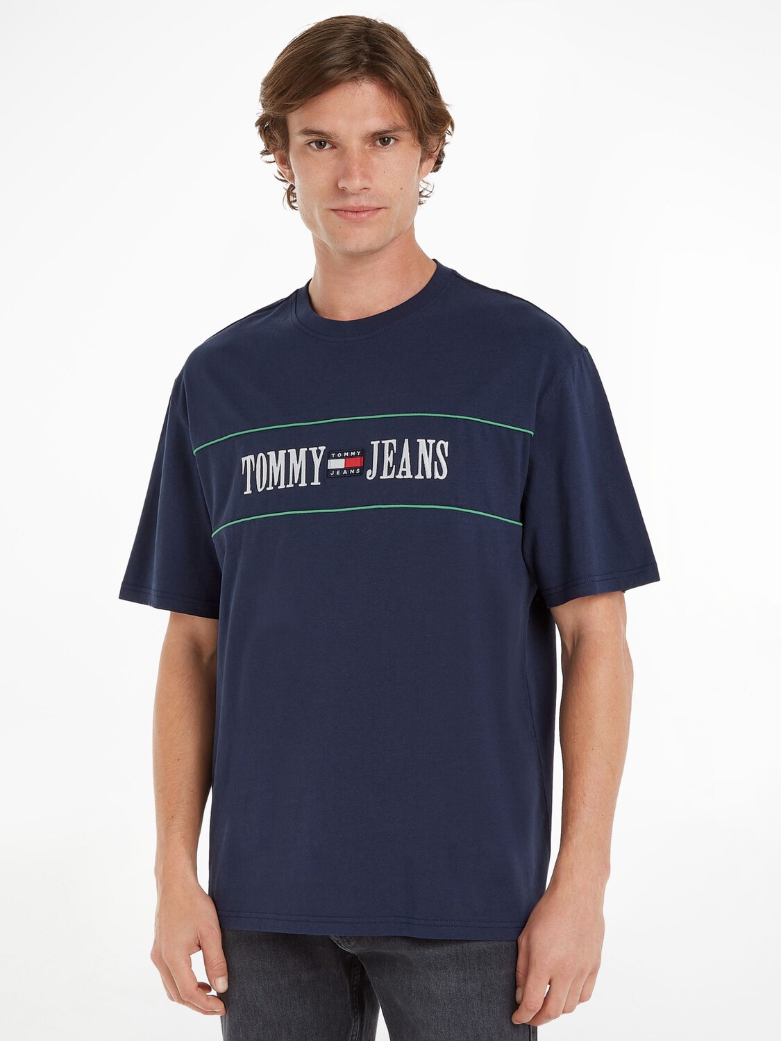 

Футболка с логотипом Tommy Jeans Archive, темно-синий Twilight