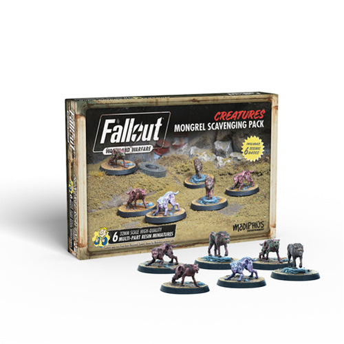набор кубиков для fallout wasteland warfare extra tabletop dice set Фигурки Fallout: Wasteland Warfare Mongrel Scavenging Pack
