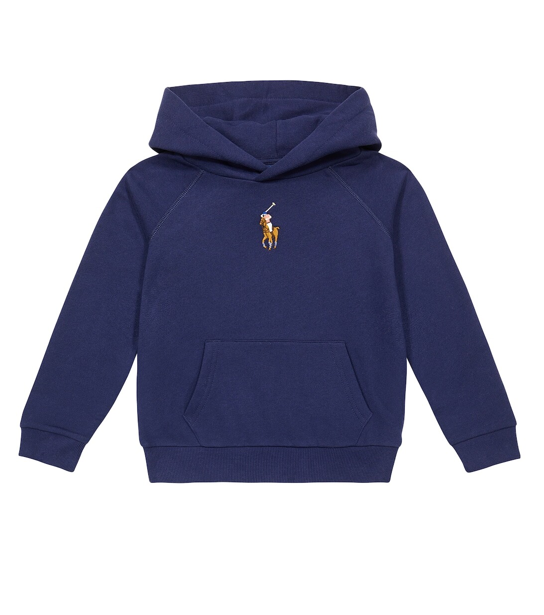 

Худи из смесового хлопка с вышивкой Polo Ralph Lauren, синий