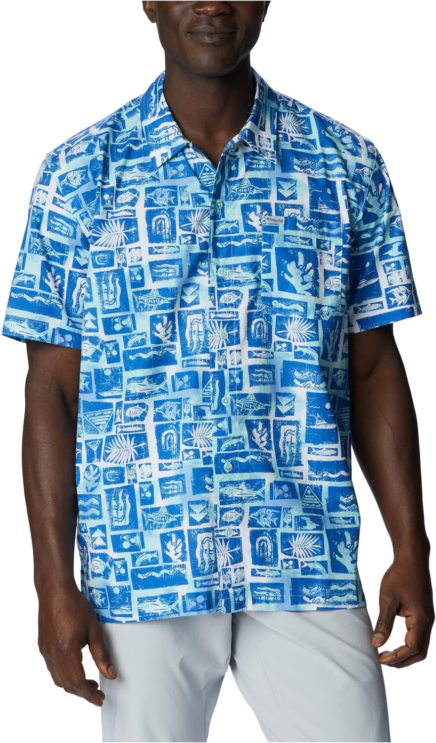 

Рубашка Trollers Best S/S Columbia, цвет Vivid Blue Punked Fish