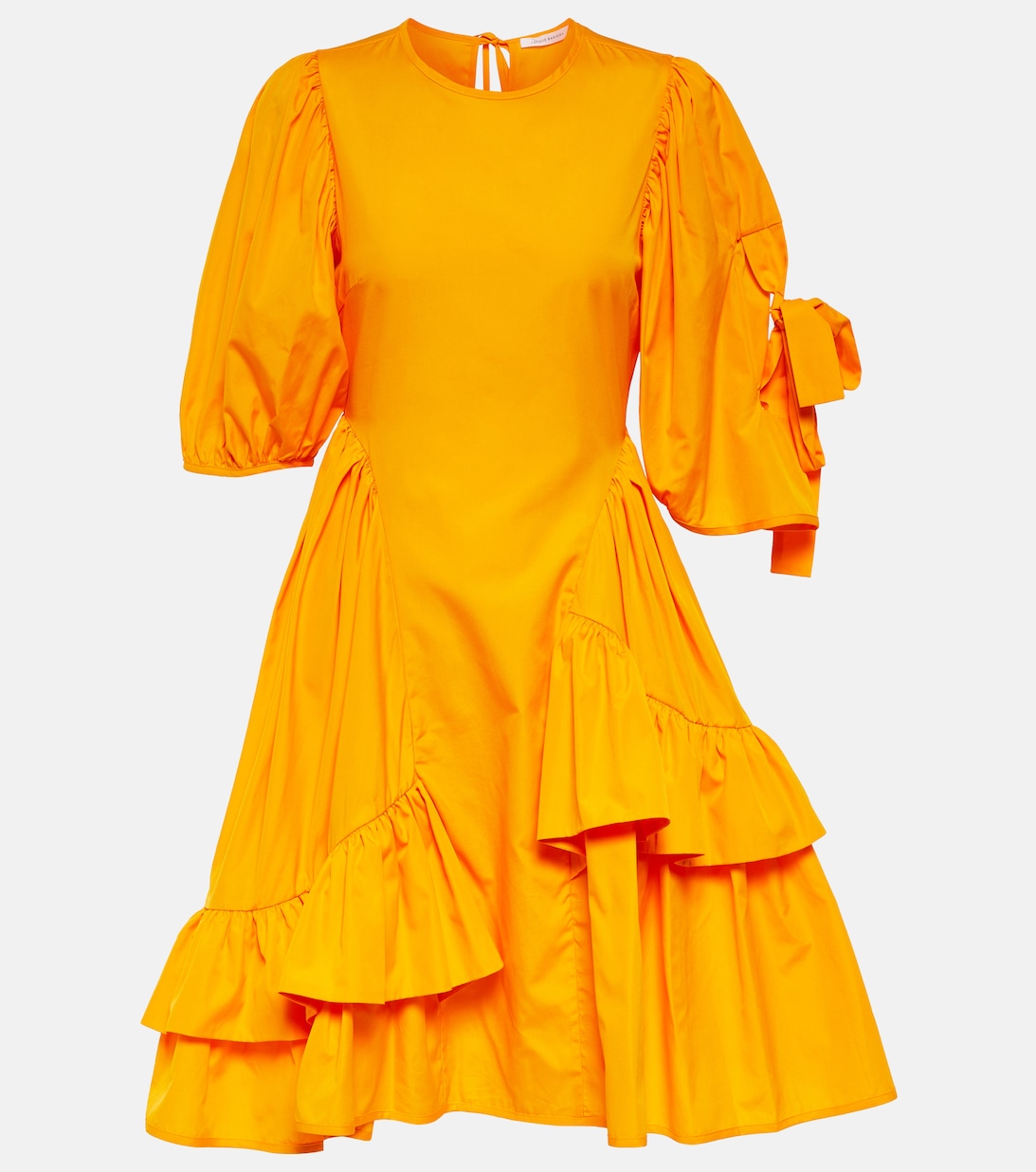 Хлопковое мини-платье CECILIE BAHNSEN, оранжевый