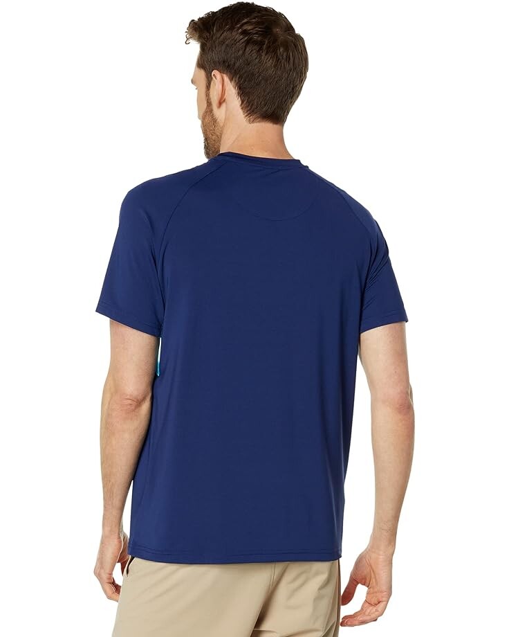 

Футболка Original Penguin Golf Performance Color-Block Crew Neck Tennis Tee, цвет Astral Night
