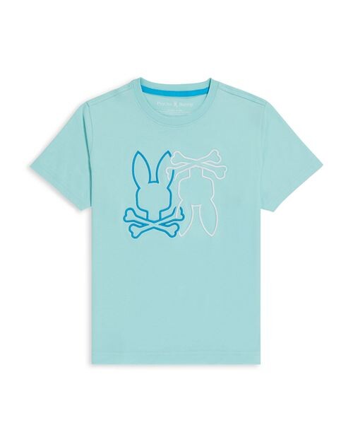 

Футболка унисекс с вышитым логотипом Winton Psycho Bunny, цвет Blue