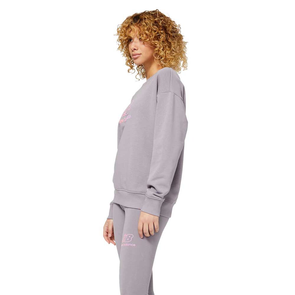 

Толстовка New Balance Essentials Puff Print, серый