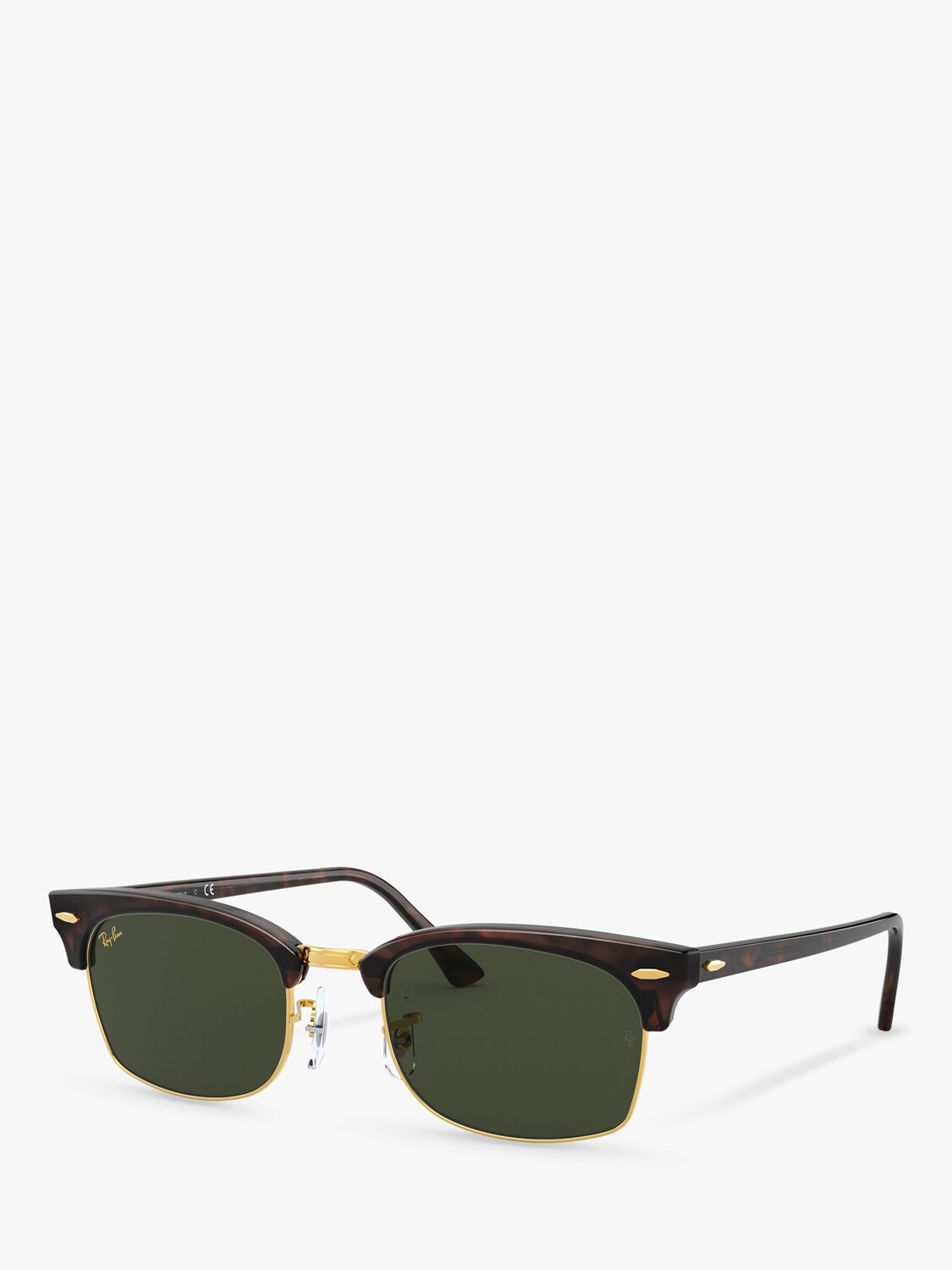 

Ray-Ban RB3916 Прямоугольные солнцезащитные очки унисекс, черепаховый/зеленый