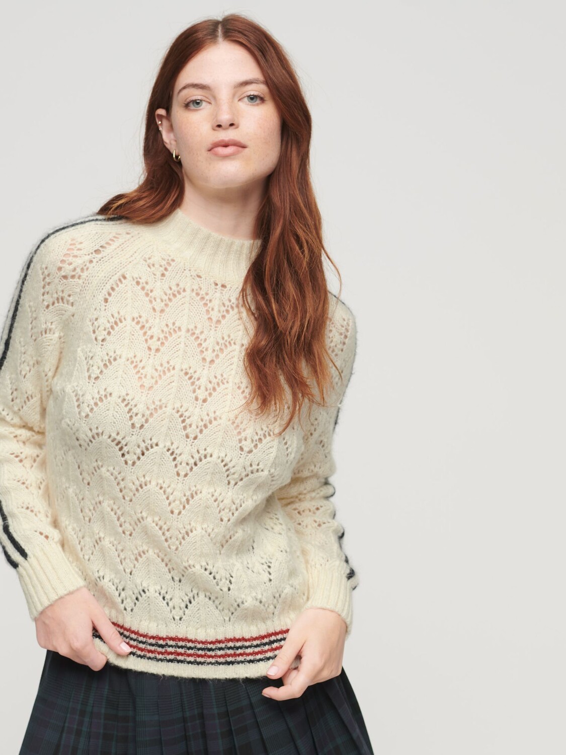 

Джемпер пуантелле Superdry, ледяной камень