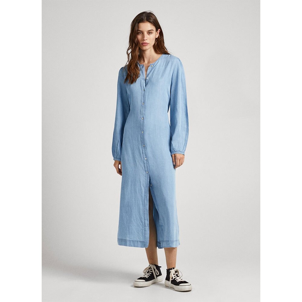

Длинное платье Pepe Jeans Fabiola Long Sleeve, синий