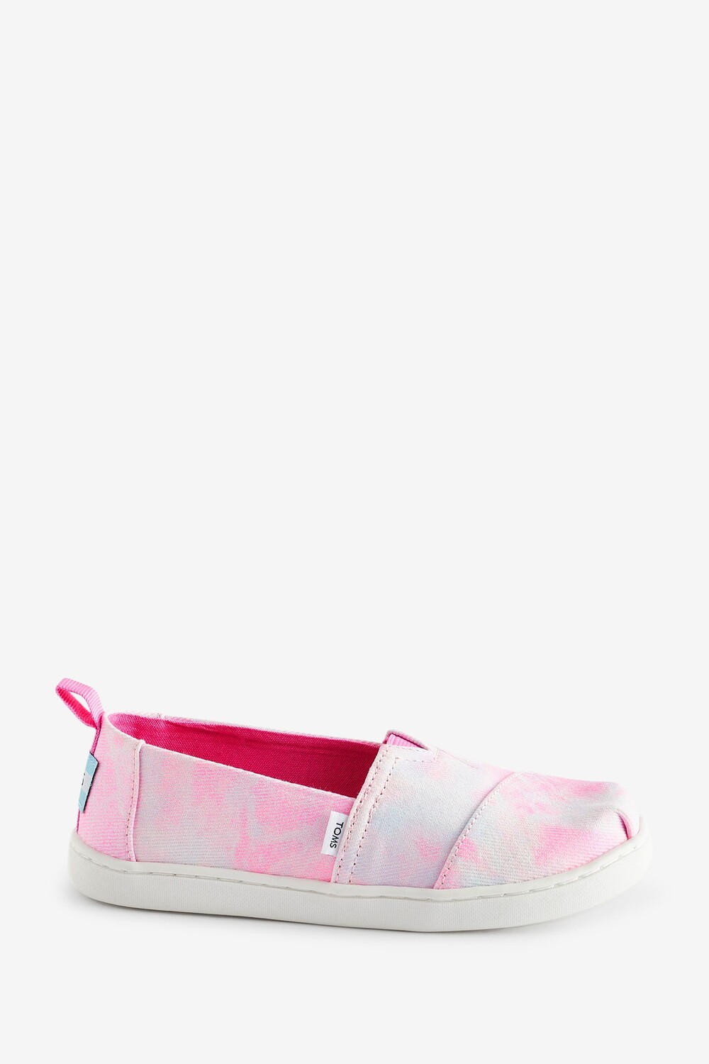 

Розовые туфли Alpargata из твила с эффектом тай-дай Toms, розовый