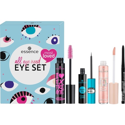 

Набор для ухода за глазами Essence All Eye Need Без ацетона, веганский, без частиц микропластика, без отдушек, 4 шт.