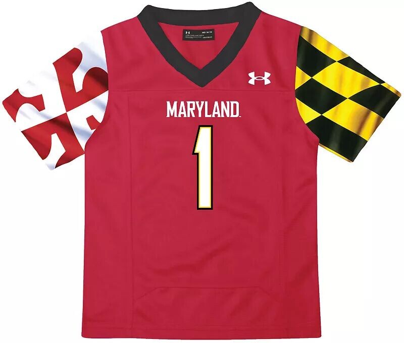 

Красная реплика футбольной майки Under Armour Toddler Maryland Terrapins
