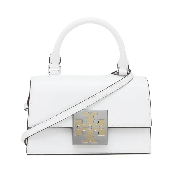 

Кожаный клатч Tory Burch, белый
