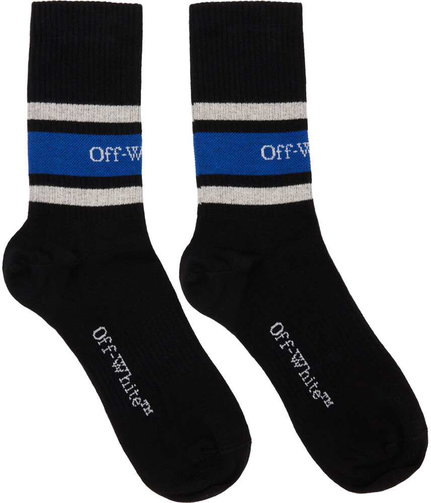 

Off-White Черные полосатые носки