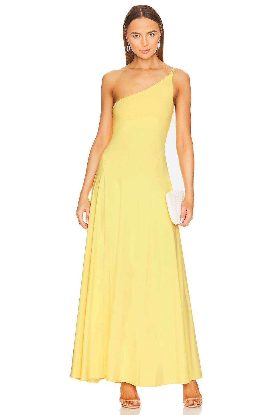 

Платье Susana Monaco One Shoulder, цвет Lemon Zest