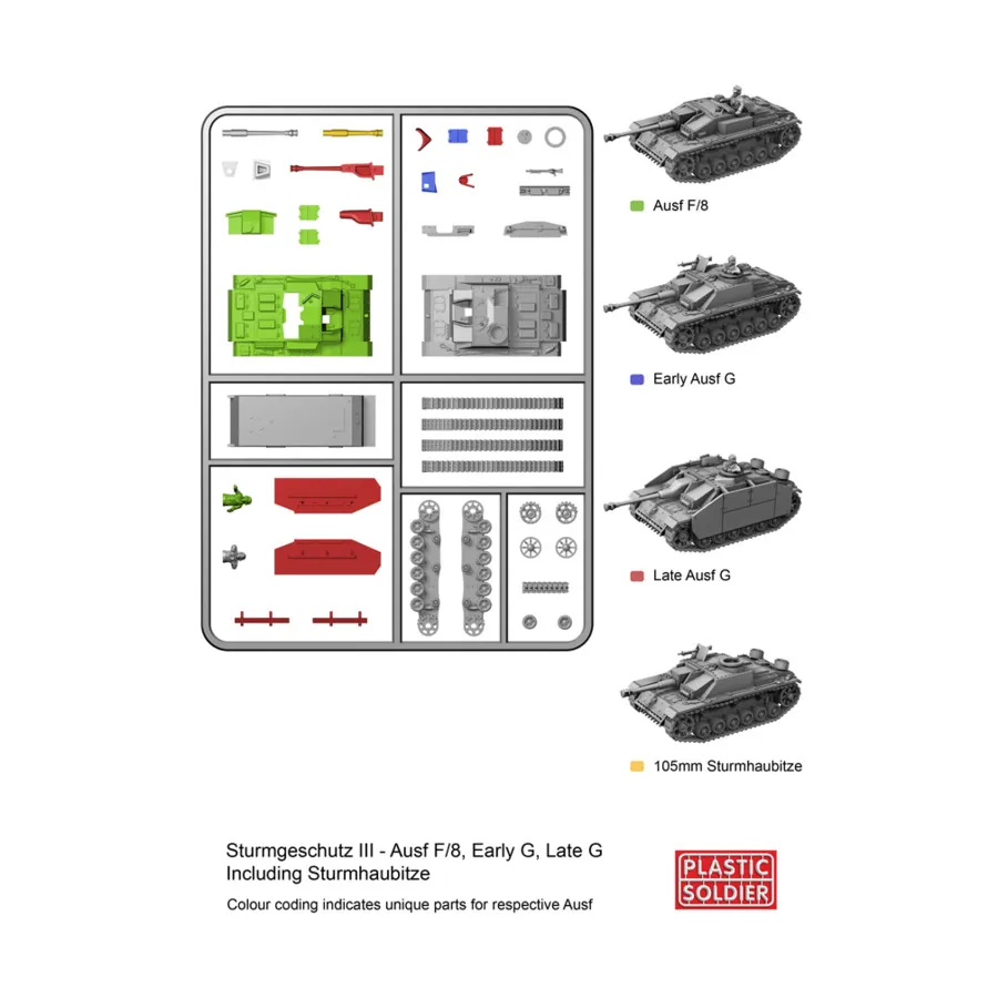

Штуг III F8/G, WWII Miniatures - Germany (15mm)