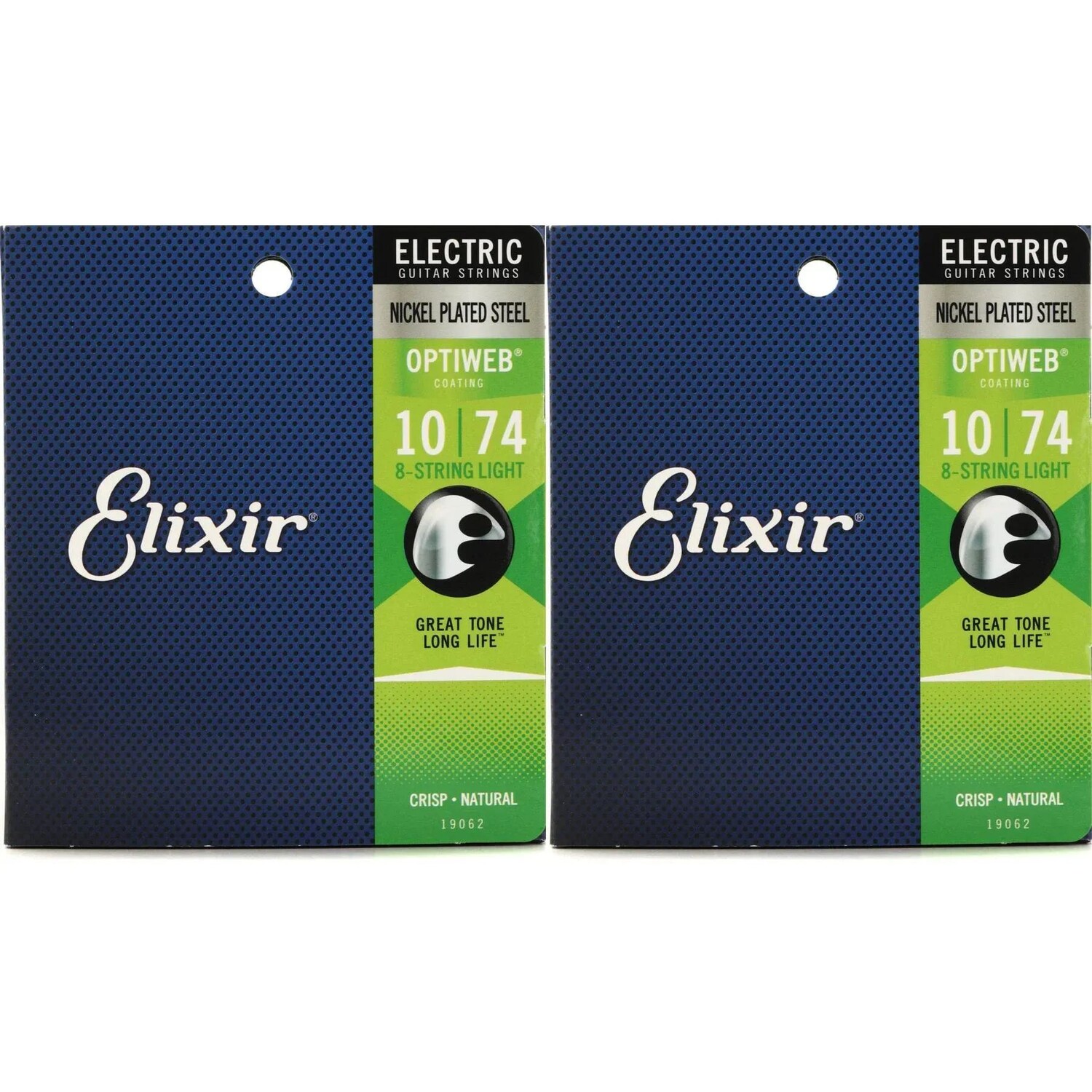 

Elixir Strings 19062 Струны для электрогитары Optiweb — .010-.074 Легкие, 8-струнные (2 шт.)