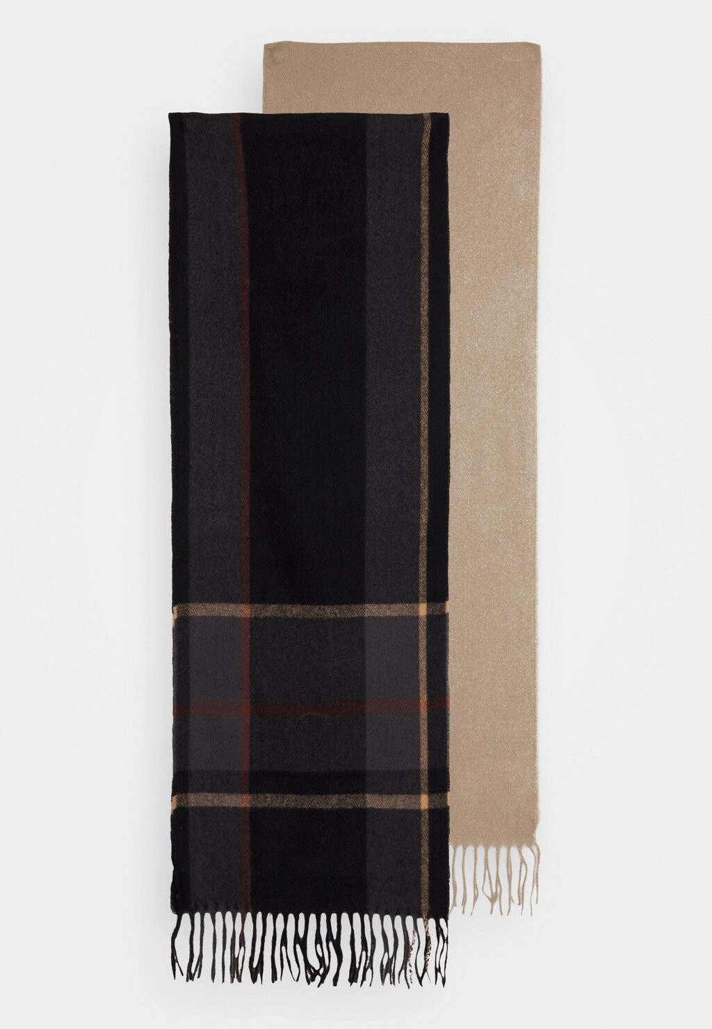 

Шарф Set Unisex Pier One, цвет beige/black/camel