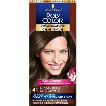 

Краска для волос Poly Color 41 Средний Коричневый Белый, Schwarzkopf