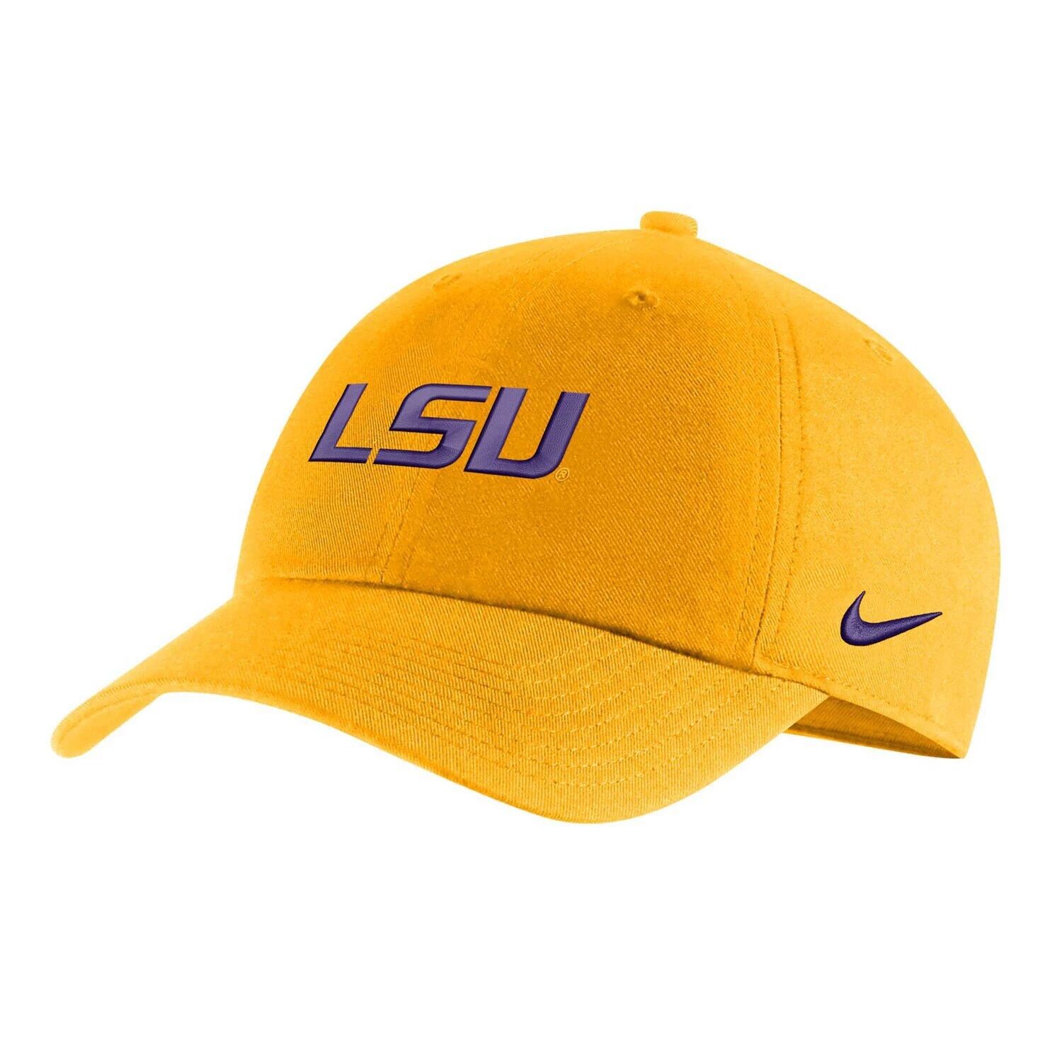 

Мужская регулируемая кепка с логотипом Nike Gold LSU Tigers Heritage86