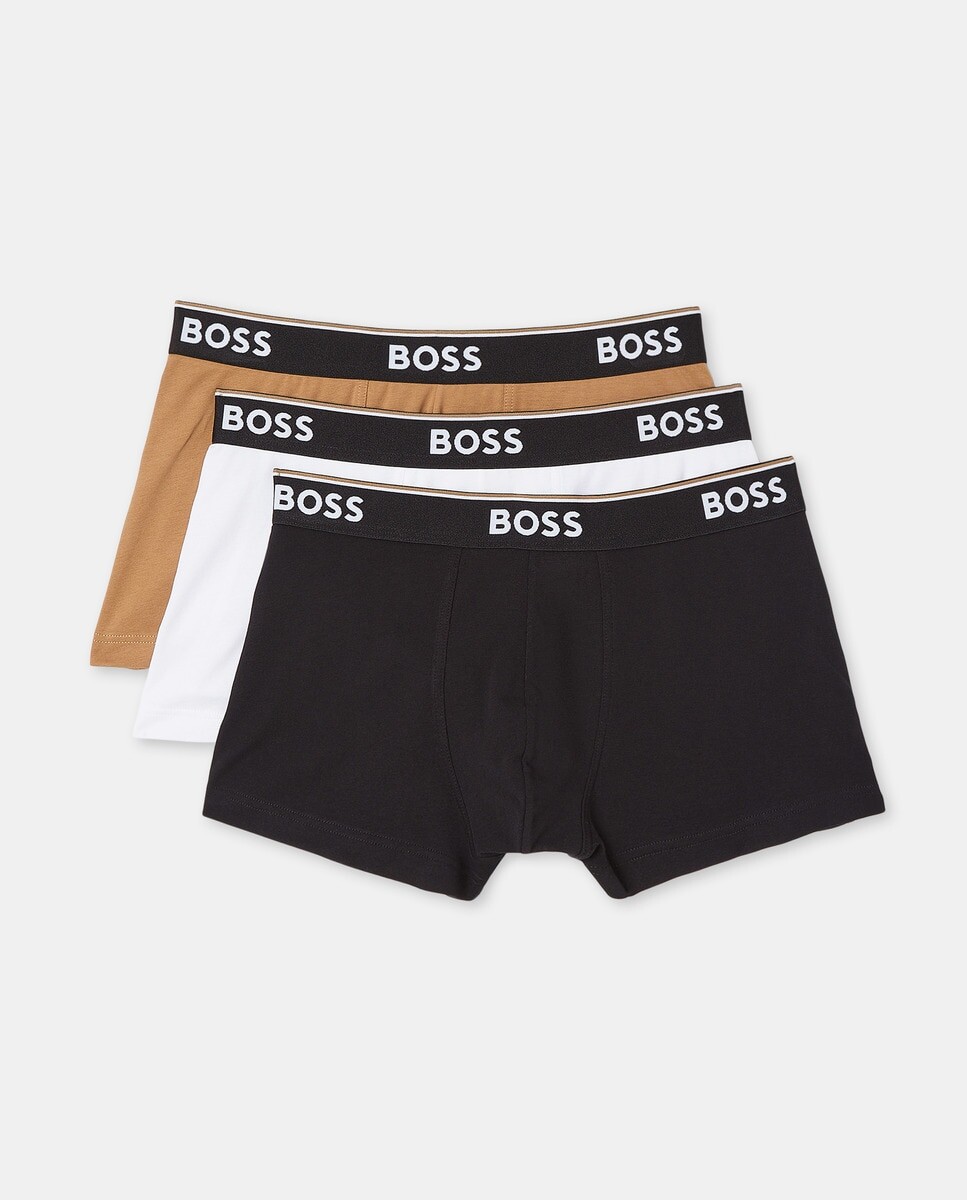 

Комплект из трех мужских хлопковых боксеров Boss, мультиколор