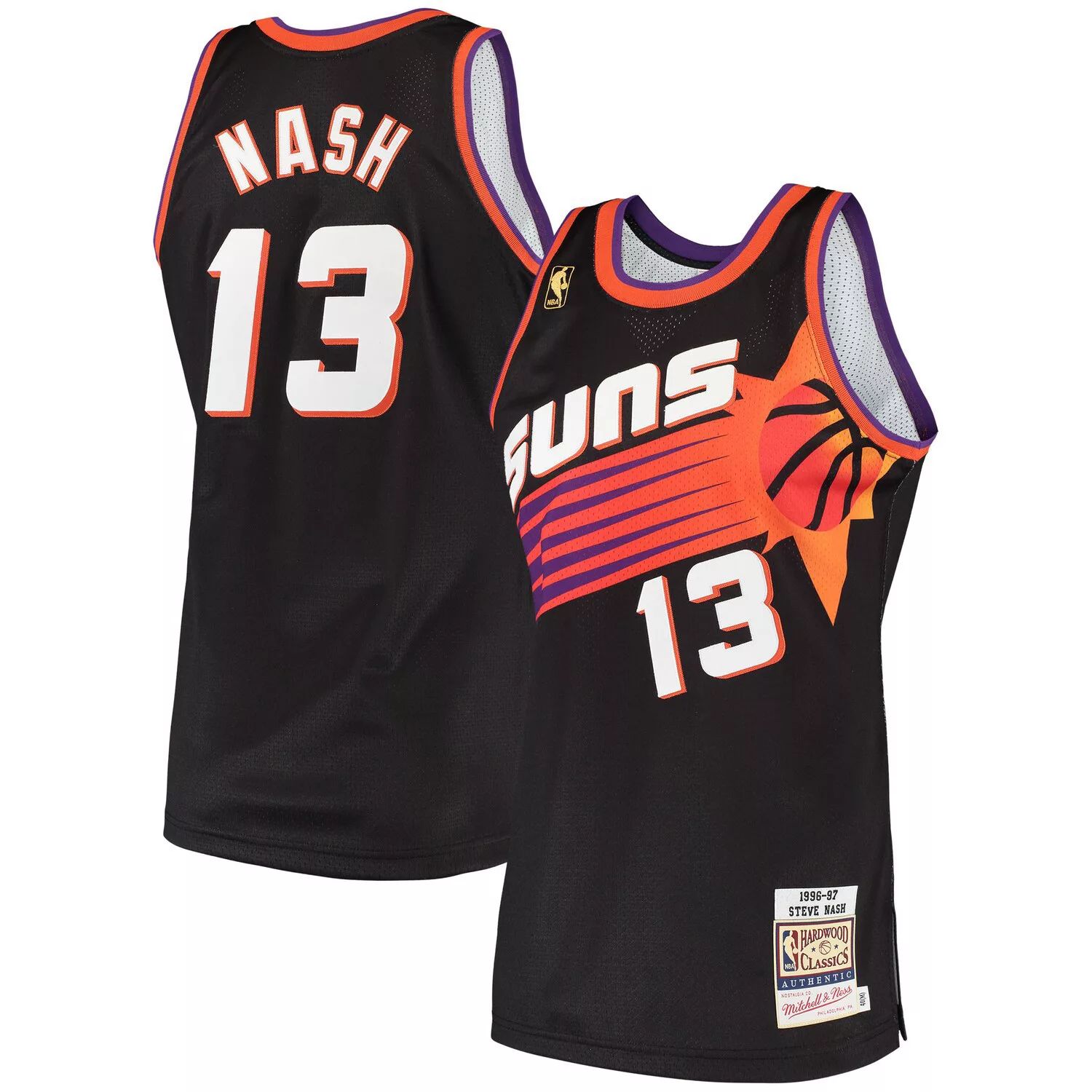 

Мужская футболка Mitchell & Ness Steve Nash Black Phoenix Suns 1996 Hardwood Classics Authentic Jersey