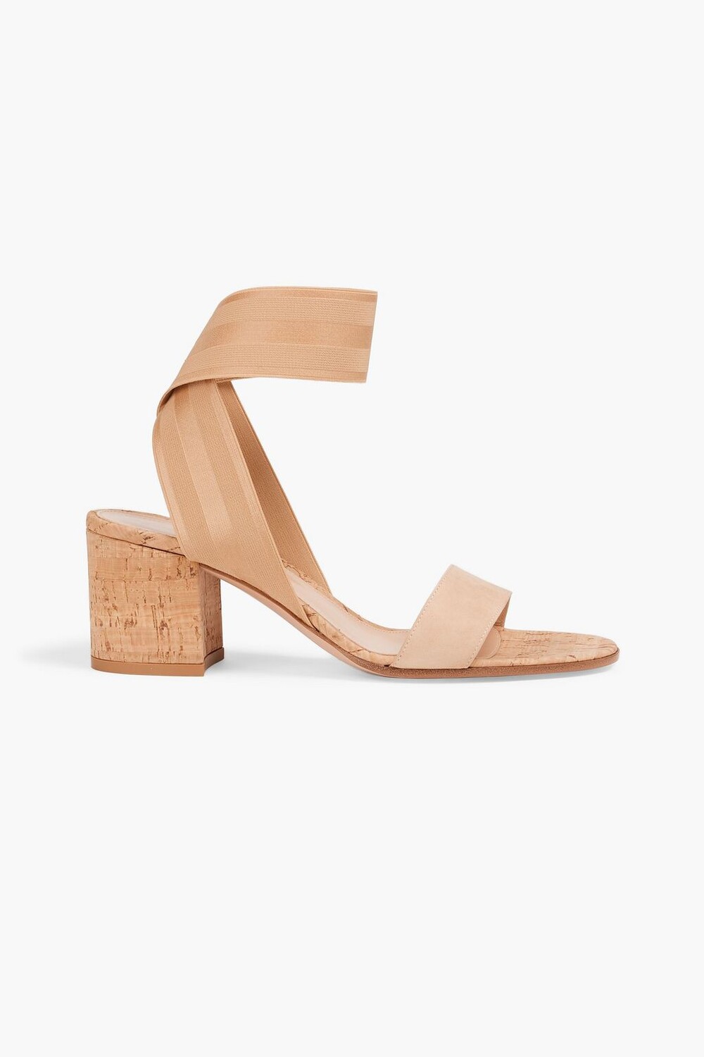 

Замшевые босоножки GIANVITO ROSSI, песочный