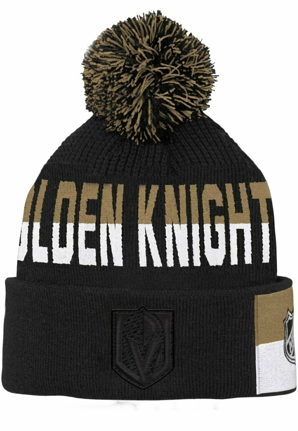 Шапка NHL FACEOFF JACQUARD VEGAS GOLDEN KNIGHTS Outerstuff, цвет black olive