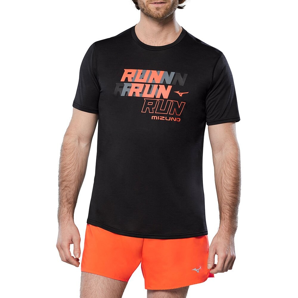

Футболка с коротким рукавом Mizuno Core Run, черный