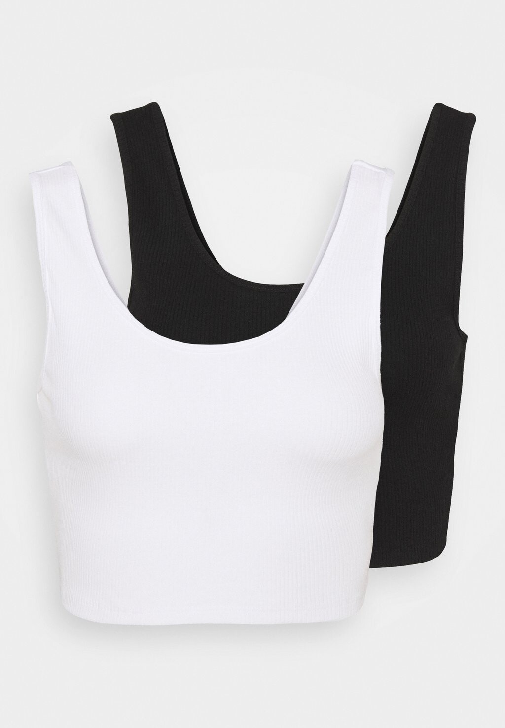 

Топ Gina Tricot, черно-белый