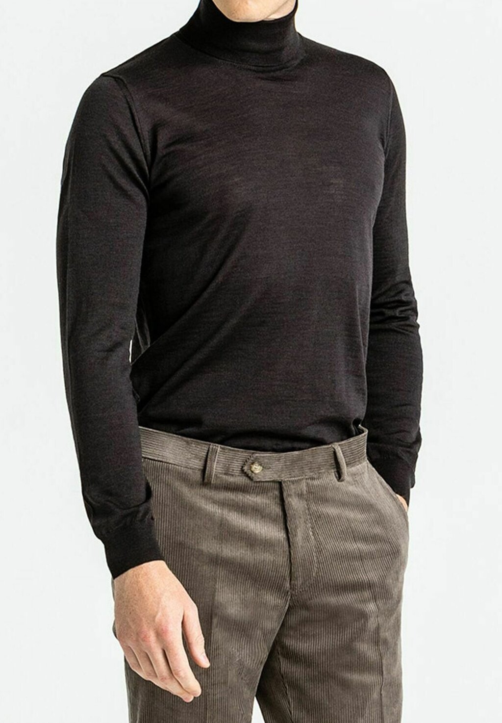

Свитер Oscar Jacobson Cole, коричневая фланель, Черный