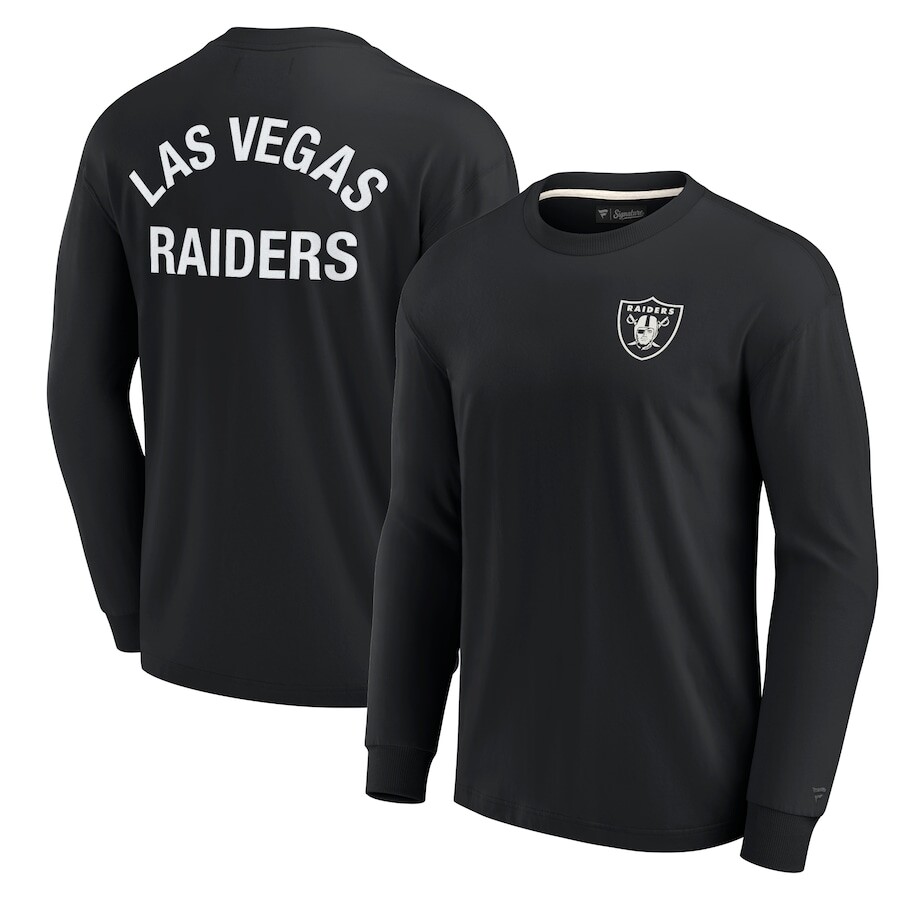 

Футболка с длинным рукавом Fanatics Signature Las Vegas Raiders, черный