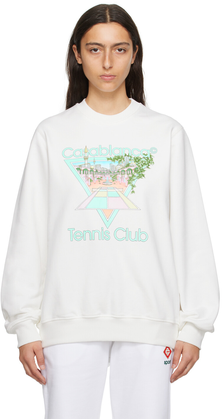 

Белый свитшот Casablanca Tennis Club Icon