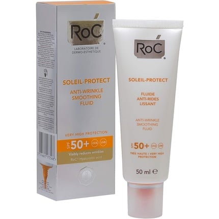 

Soleil-Protect Разглаживающий флюид против морщин Spf 50 для лица 50 мл, Roc