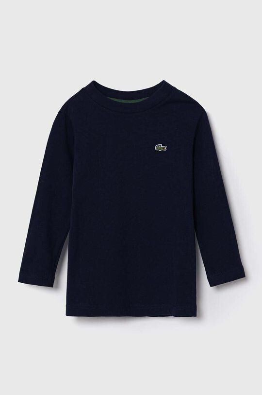 

Хлопковый лонгслив Lacoste для детей., темно-синий
