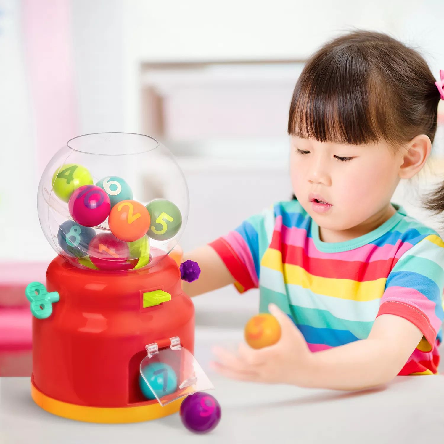 Обучающая игрушка для малышей Battat Numbers & Color Gumball Machine Battat