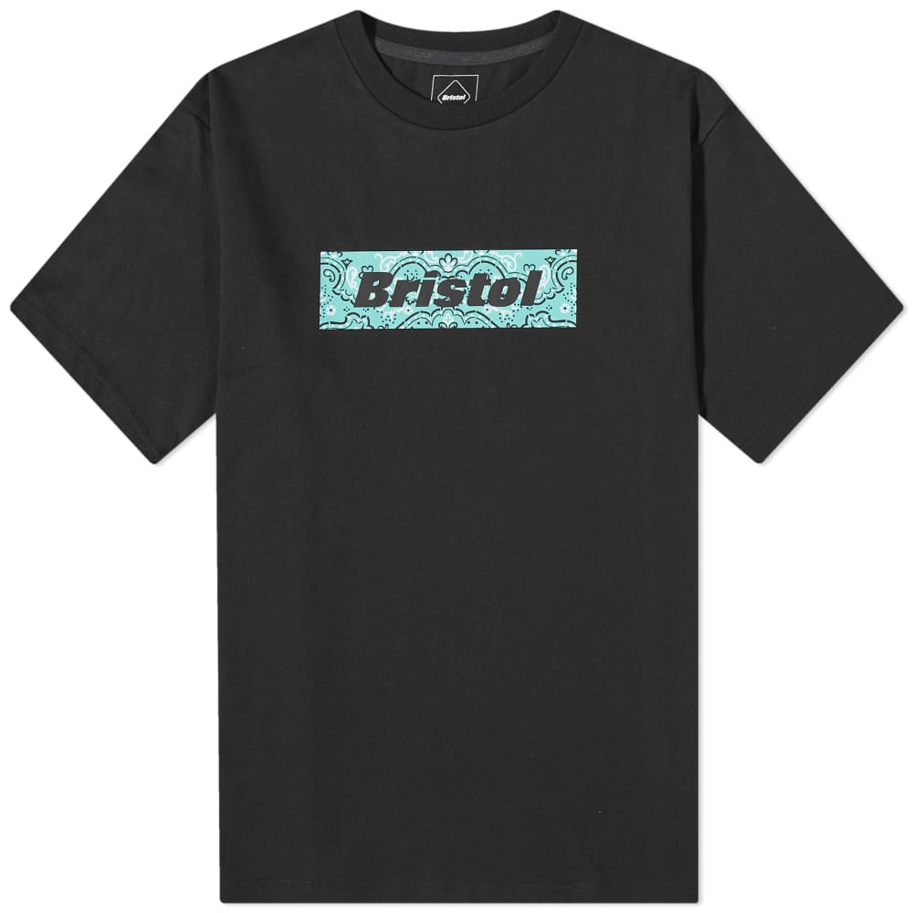 Футболка с логотипом F.C. Real Bristol Box, черный мешковатая футболка f c real bristol laurel черный