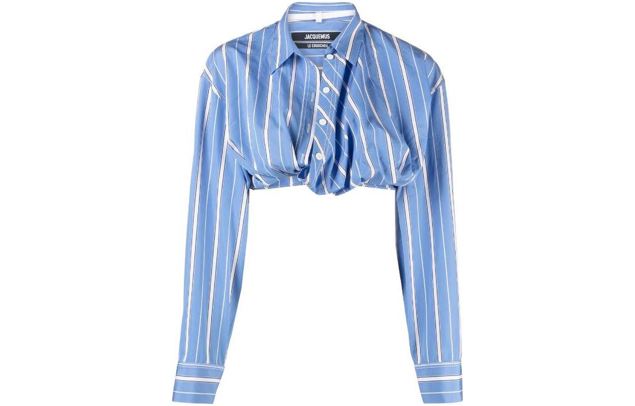

Рубашка женская синяя Jacquemus