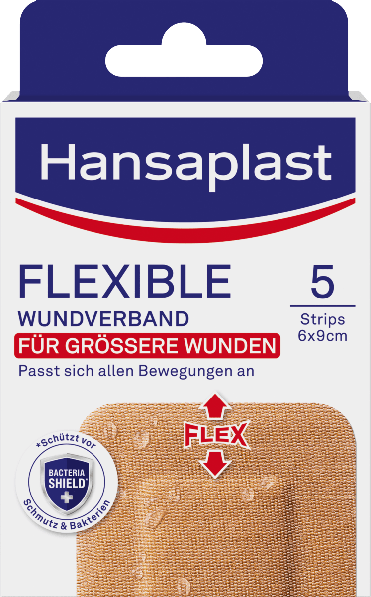 Гибкая повязка на рану (6х9 см) 5 шт. Hansaplast